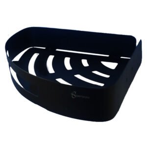 BORTONNI - RAK KAWAT SUDUT SINGLE HITAM - BTN.F19-DS-1 HT (BLACK)